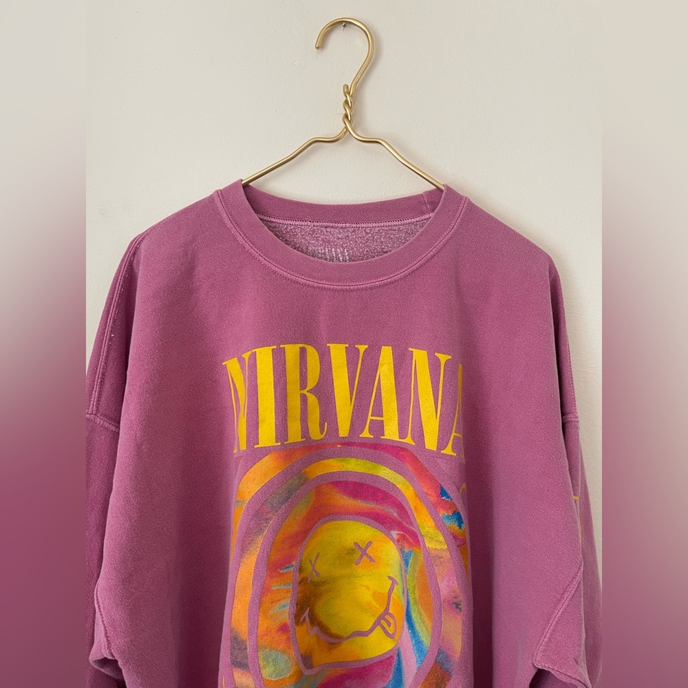 NIRVANA/ Oversized graphic crewneck - Picture 3 of 8